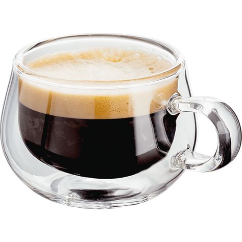 Judge Double Walled Glass Small Coffee Expresso Cups with Handle Set of 2 | JDG25