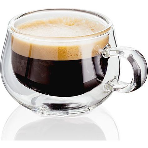 Judge Double Walled Glass Small Coffee Expresso Cups with Handle Set of 2 | JDG25