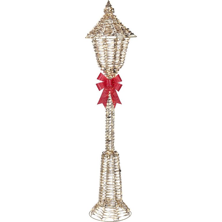 Lumineo 150cm Gold Twist Micro LED Lamp Post with Flashing Effect | 9501706