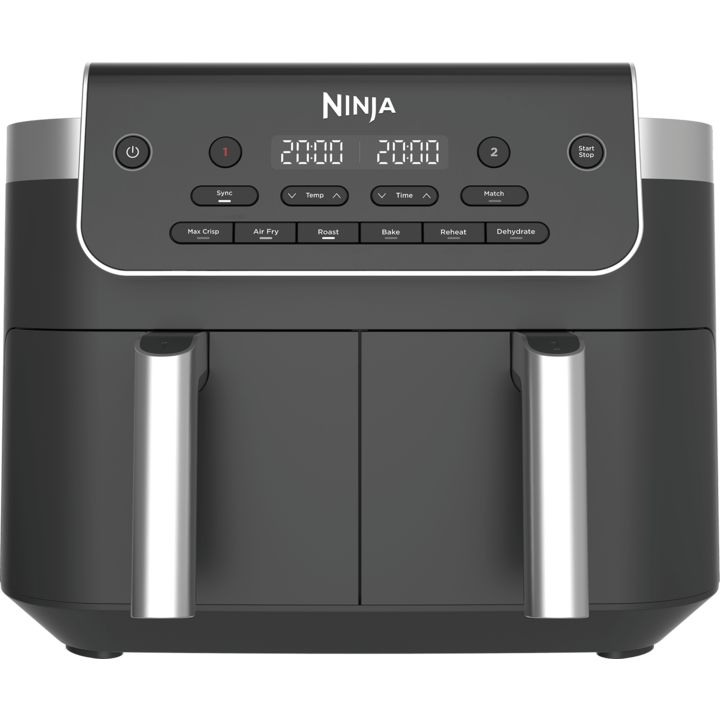 Ninja 7.6 Litre Twin Drawer Dual Zone Air Fryer - Black | DZ801UK