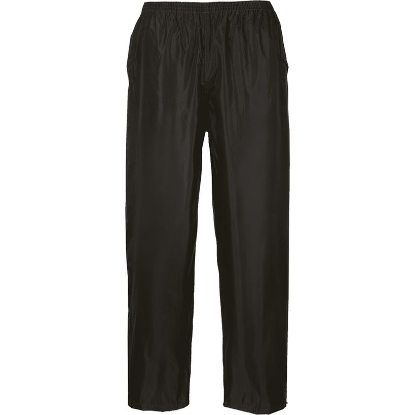 Portwest Classic Adult Rain Trousers - Black - Medium | S441BKRM