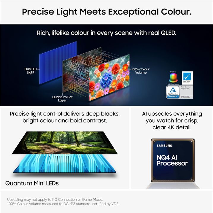 Samsung QN70H 75 Inch Neo QLED 4K Mini LED Vision AI Smart TV (2026) | QE75QN70HAUXXU