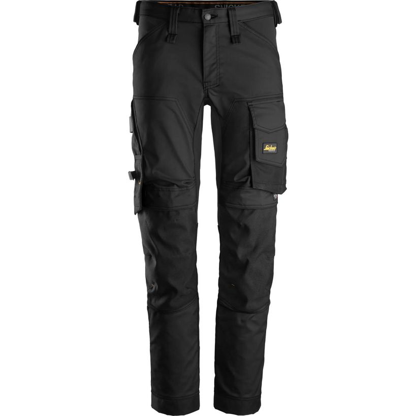 Snickers 6341 AllroundWork Stretch Slim Fit Trousers Size 50 W35 L32 - Black | 63410404050