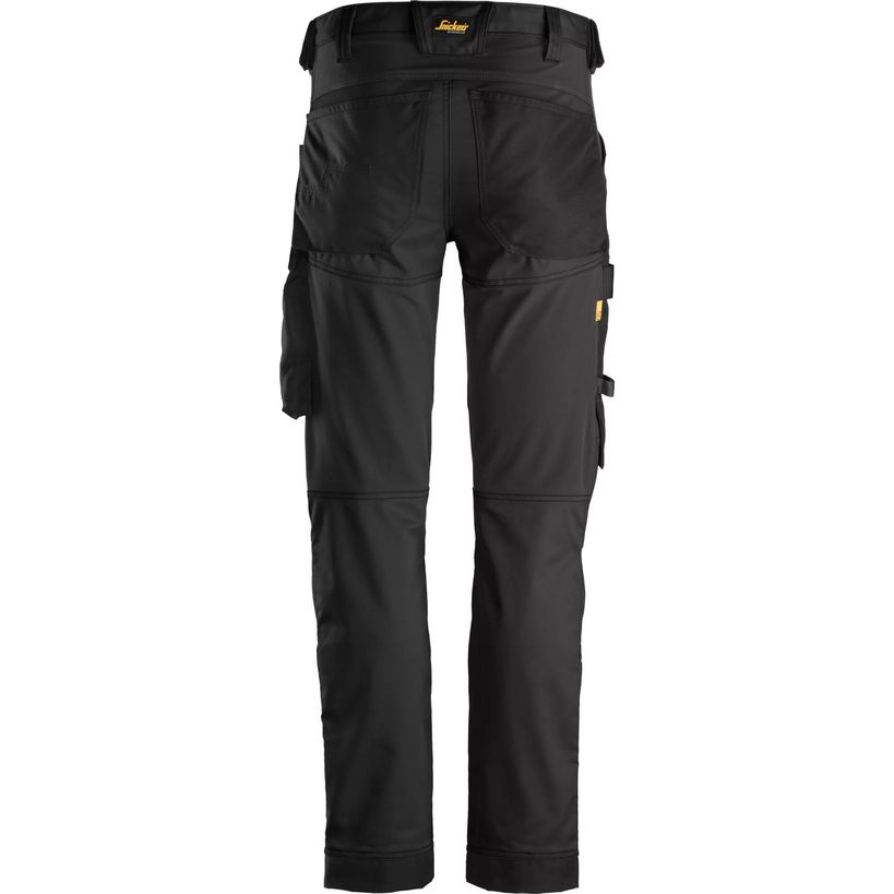 Snickers 6341 AllroundWork Stretch Slim Fit Trousers Size 50 W35 L32 - Black | 63410404050