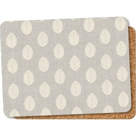 Steelex Placemats Set of 6 - Grey Leaves | TM1016