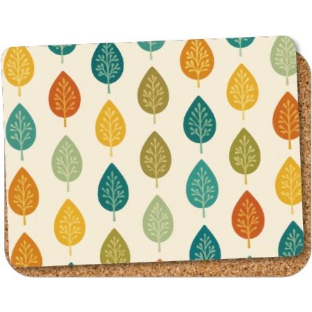Steelex Placemats Set of 6 - Pastel Leaves | TM1021