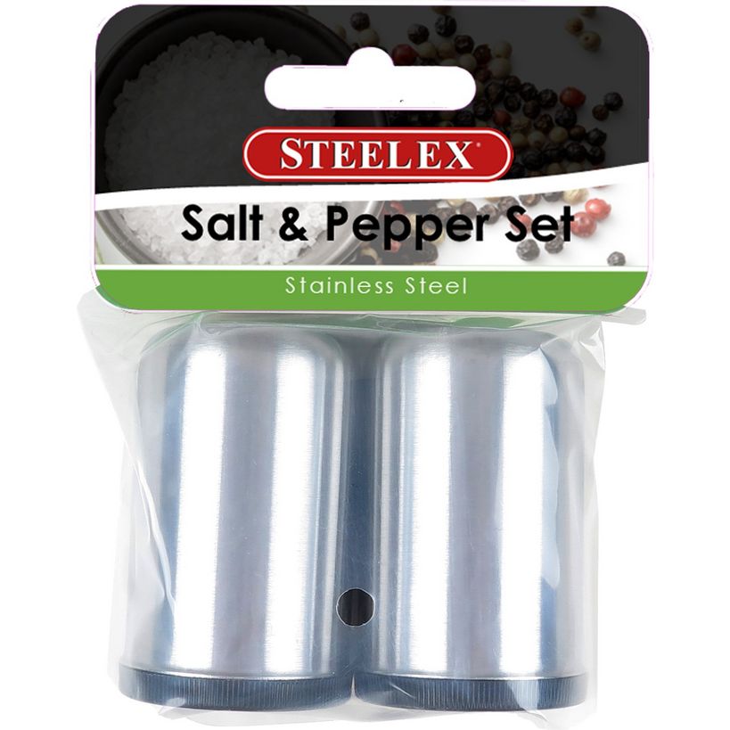 Steelex Salt and Pepper Set - Stainless Steel | HK2004SET