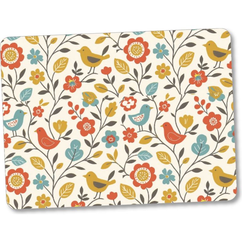 Steelex Tempered Glass Chopping Board 30cm x 40cm - Vibrant Garden | WS1012
