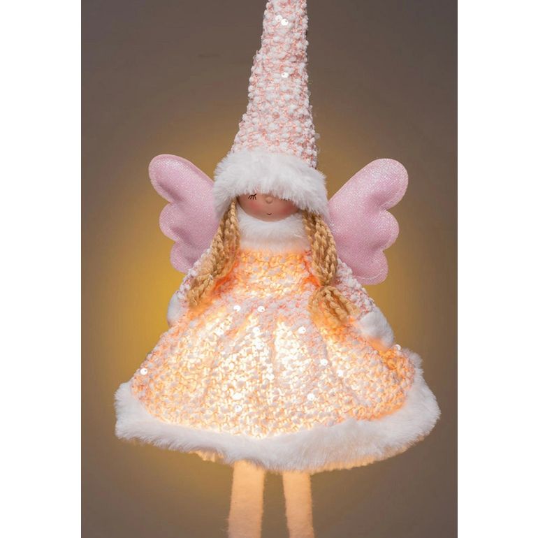 The Grange Collection Sitting Pink Fairy with Light Up Body 60cm | XT33