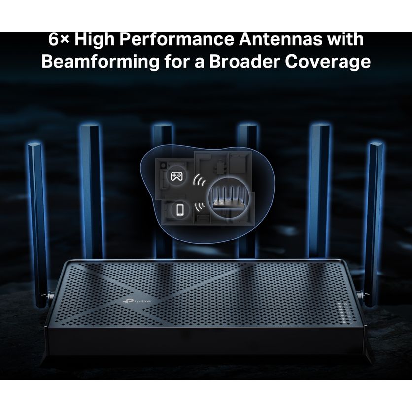 TP-Link Archer BE400 Wireless Wifi 7 Router - Black