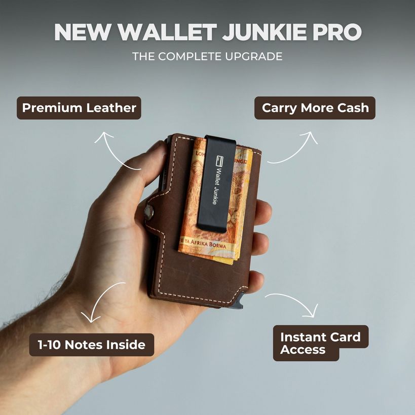 Wallet Junkie Pro Slim for up to 9 Cards - Coffee Brown | WJP-COF
