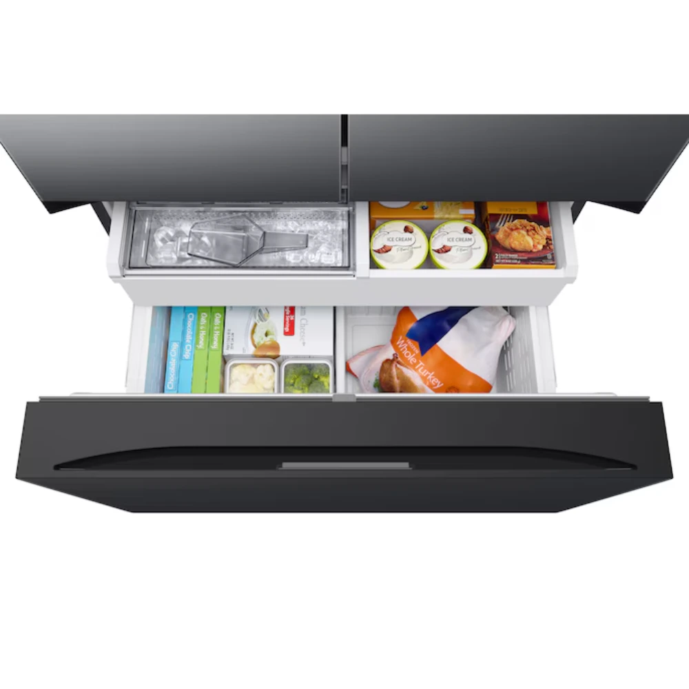 Samsung Bespoke French Style Fridge Freezer with Autofill Water Pitcher - Black | RF24BB620EB1EU