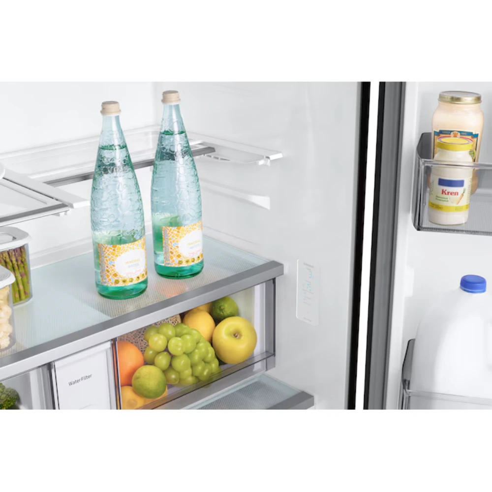 Samsung Bespoke French Style Fridge Freezer with Autofill Water Pitcher - Black | RF24BB620EB1EU