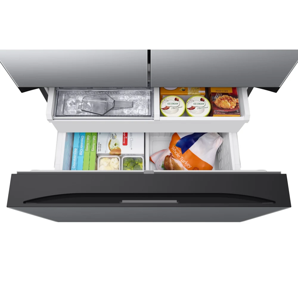 Samsung Bespoke French Style Fridge Freezer with Autofill Water Pitcher - Silver | RF24BB620ES9EU