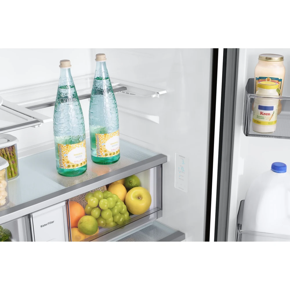 Samsung Bespoke French Style Fridge Freezer with Autofill Water Pitcher - Silver | RF24BB620ES9EU