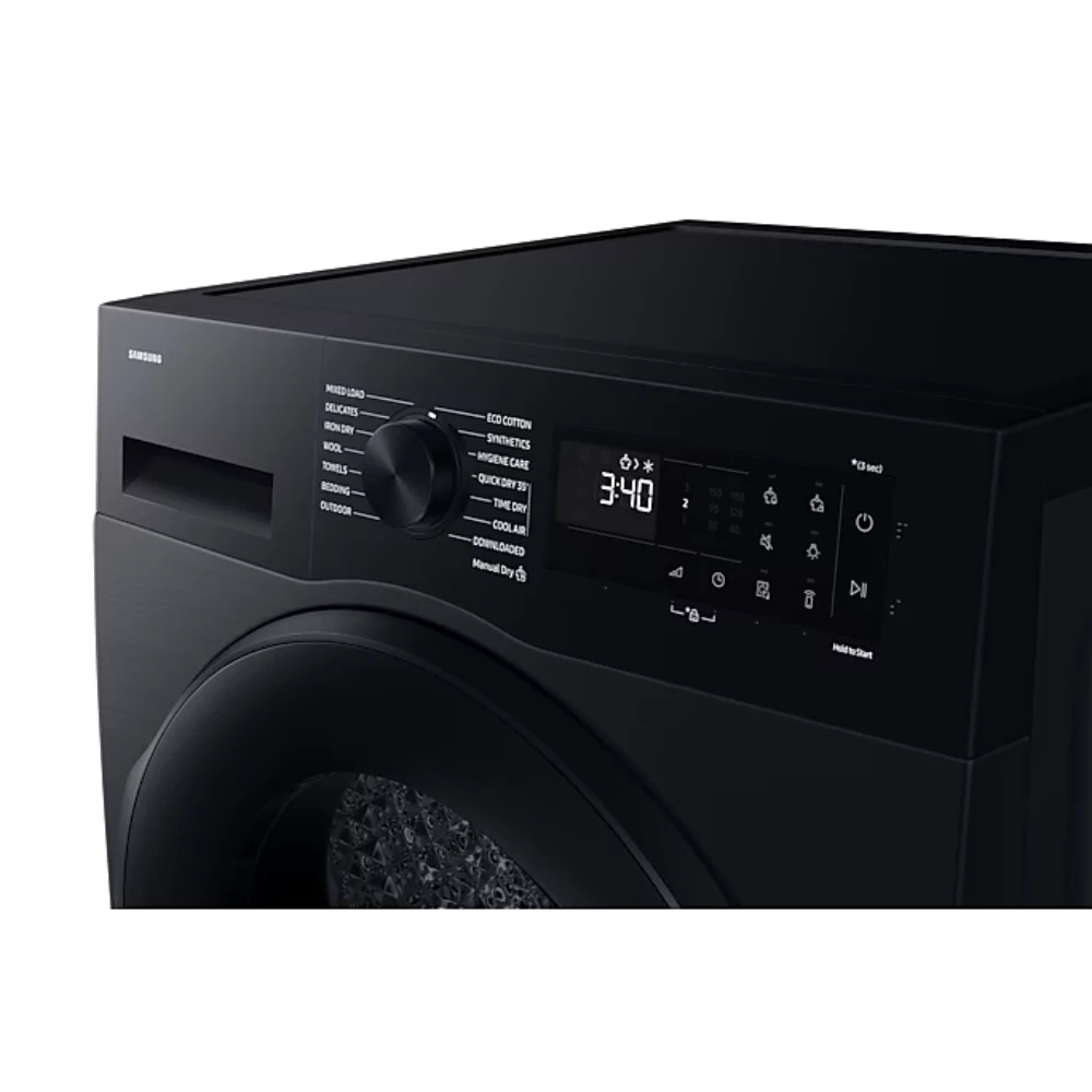 Samsung Series 5 9KG Heat Pump Tumble Dryer - Black | DV90DG52A0ABEU