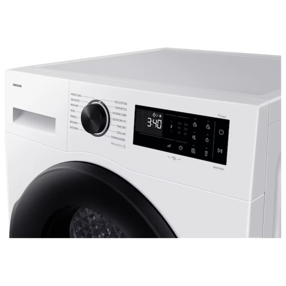 Samsung Series 5 9kg Heat Pump Tumble Dryer - White | DV90DG52A0AEEU
