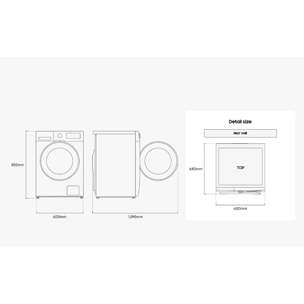 Samsung Series 5 10kg 1400 Spin AI Washing Machine - Black | WW10FG5U34ABEU