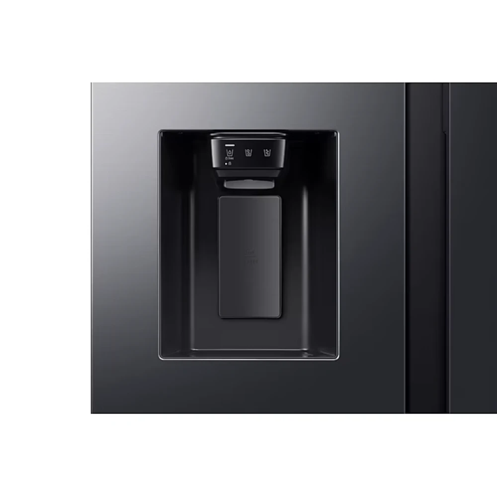 Samsung SpaceMax Bespoke AI Series 640L American Fridge Fridge Freezer - Black | RS70F64KEFEU