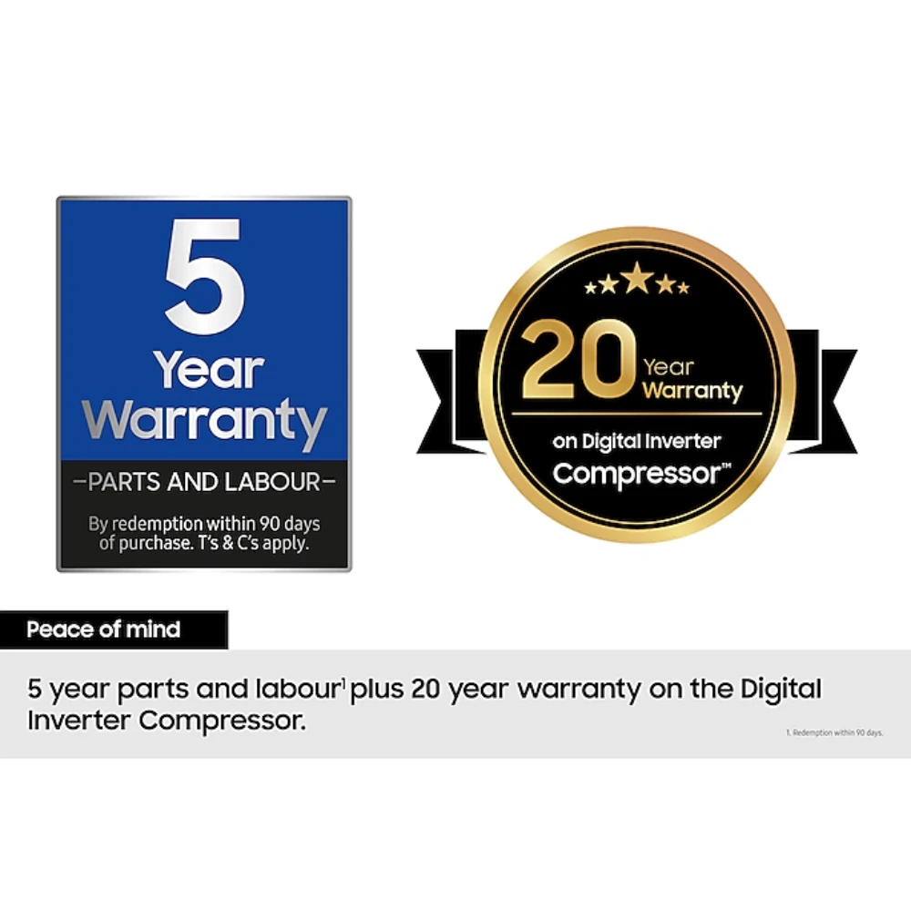 Samsung SpaceMax Bespoke AI Series 640L American Fridge Fridge Freezer - Black | RS70F64KEFEU