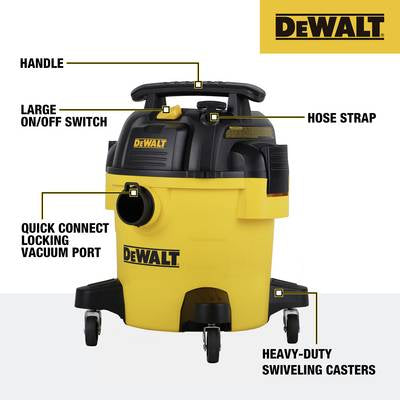 Dewalt Wet and Dry Vac Vacuum with Dust Collector | XMS25WDVAC