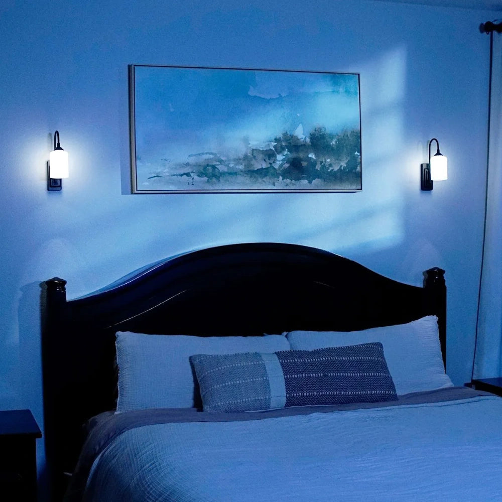 JML Smart Sconce Wireless Wall Light Battery Operated - Black | A002453