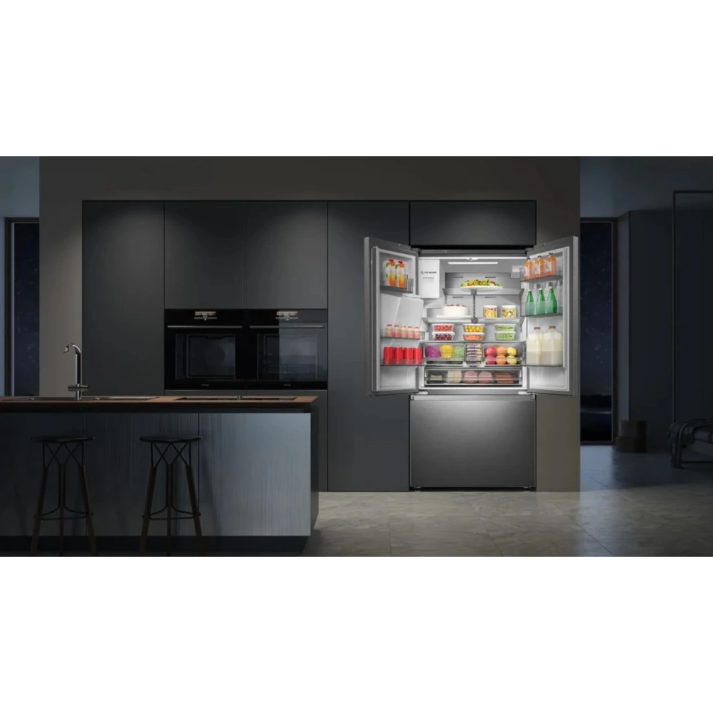 Hisense 70cm Wide French Door American Fridge Freezer - Stainless Steel | RF632N4WIE
