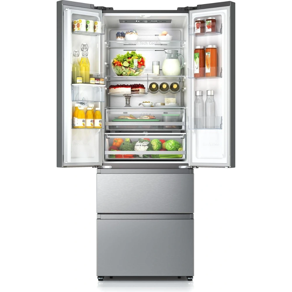 Hisense 70cm Wide French Door American Fridge Freezer - Stainless Steel | RF632N4WIE