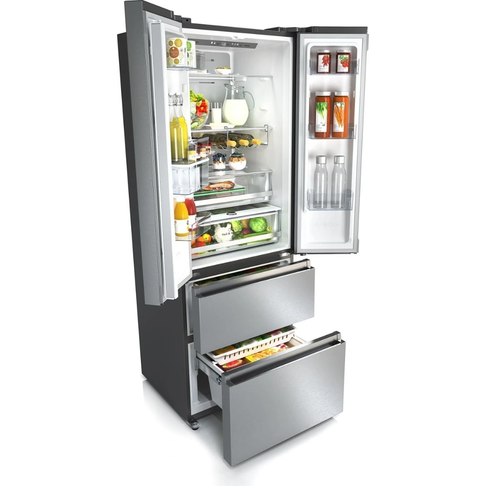 Hisense 70cm Wide French Door American Fridge Freezer - Stainless Steel | RF632N4WIE