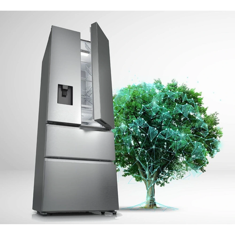 Hisense 70cm Wide French Door American Fridge Freezer - Stainless Steel | RF632N4WIE