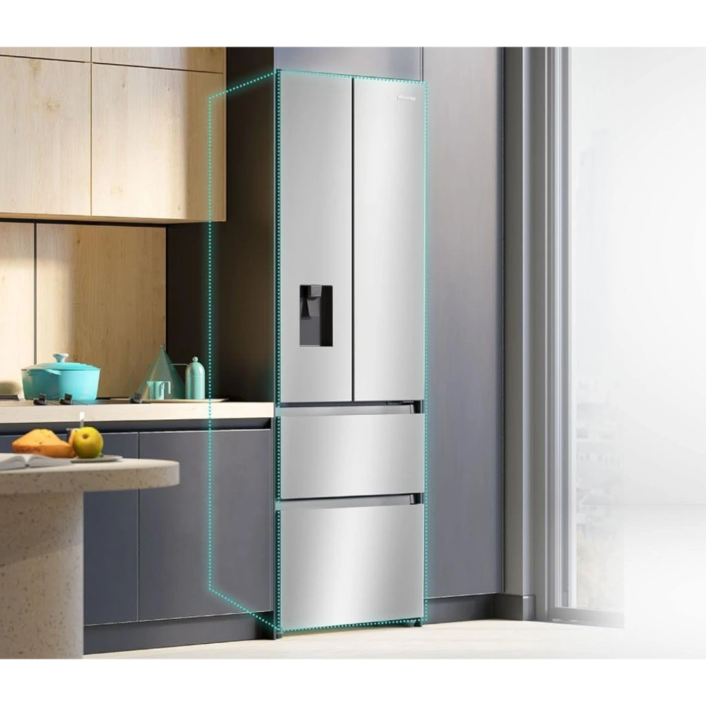 Hisense 70cm Wide French Door American Fridge Freezer - Stainless Steel | RF632N4WIE