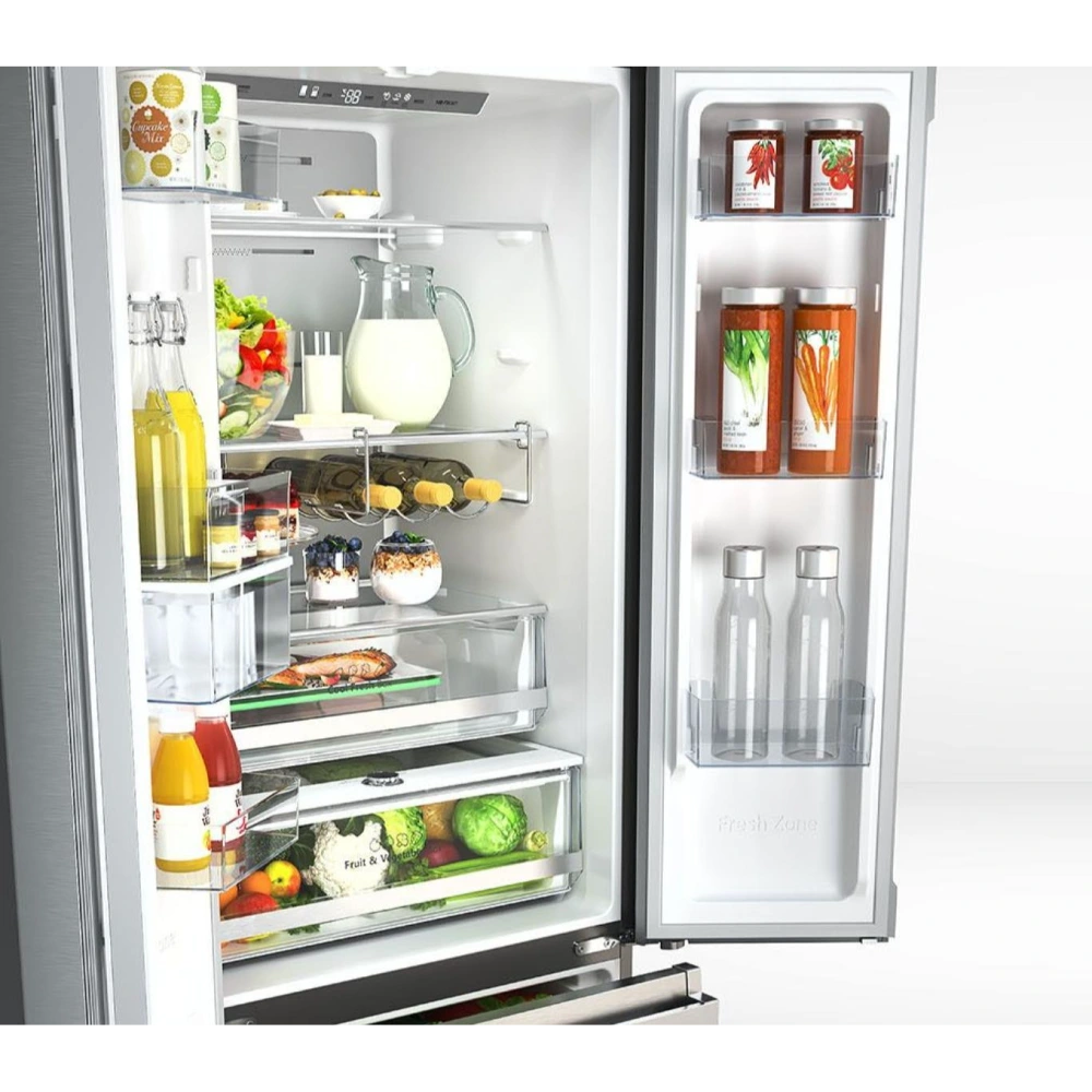 Hisense 70cm Wide French Door American Fridge Freezer - Stainless Steel | RF632N4WIE