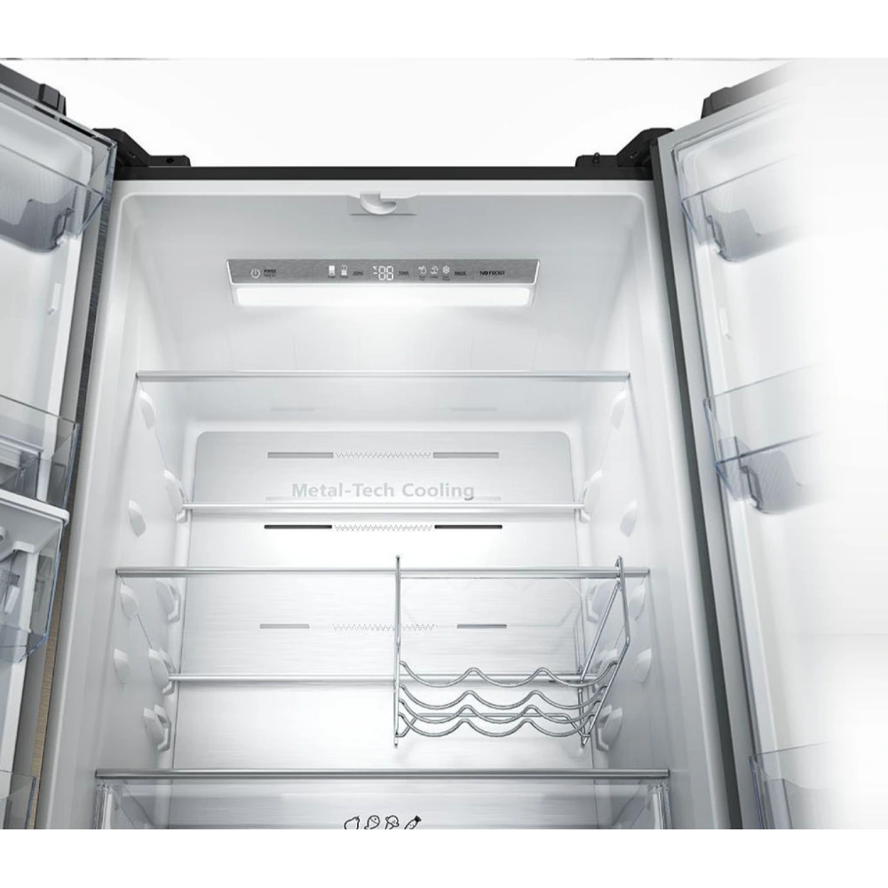 Hisense 70cm Wide French Door American Fridge Freezer - Stainless Steel | RF632N4WIE