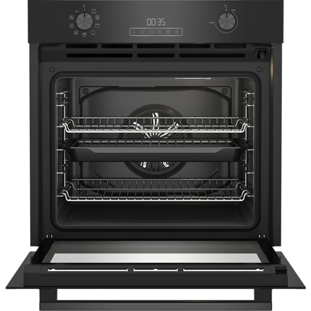 Blomberg Pyroclean Aero Chef Built In Single Oven - Black | ROEN8232BP
