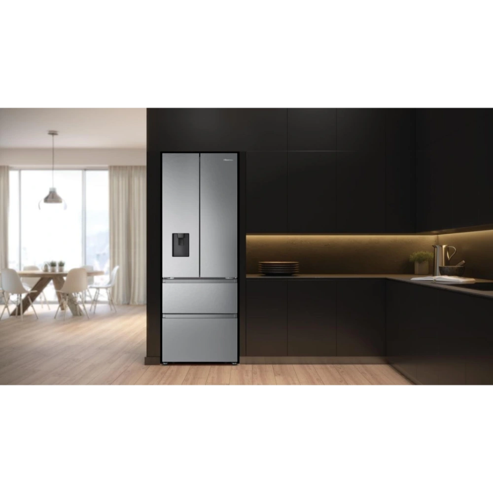 Hisense 70cm Wide French Door American Fridge Freezer - Stainless Steel | RF632N4WIE