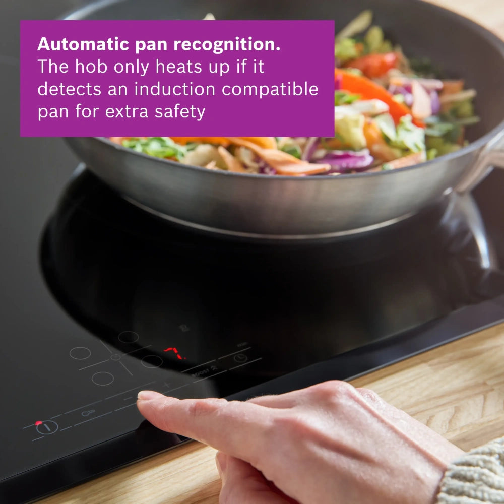 Bosch Series 4 60cm Built-In Induction Hob - Black | PIE631BB5E