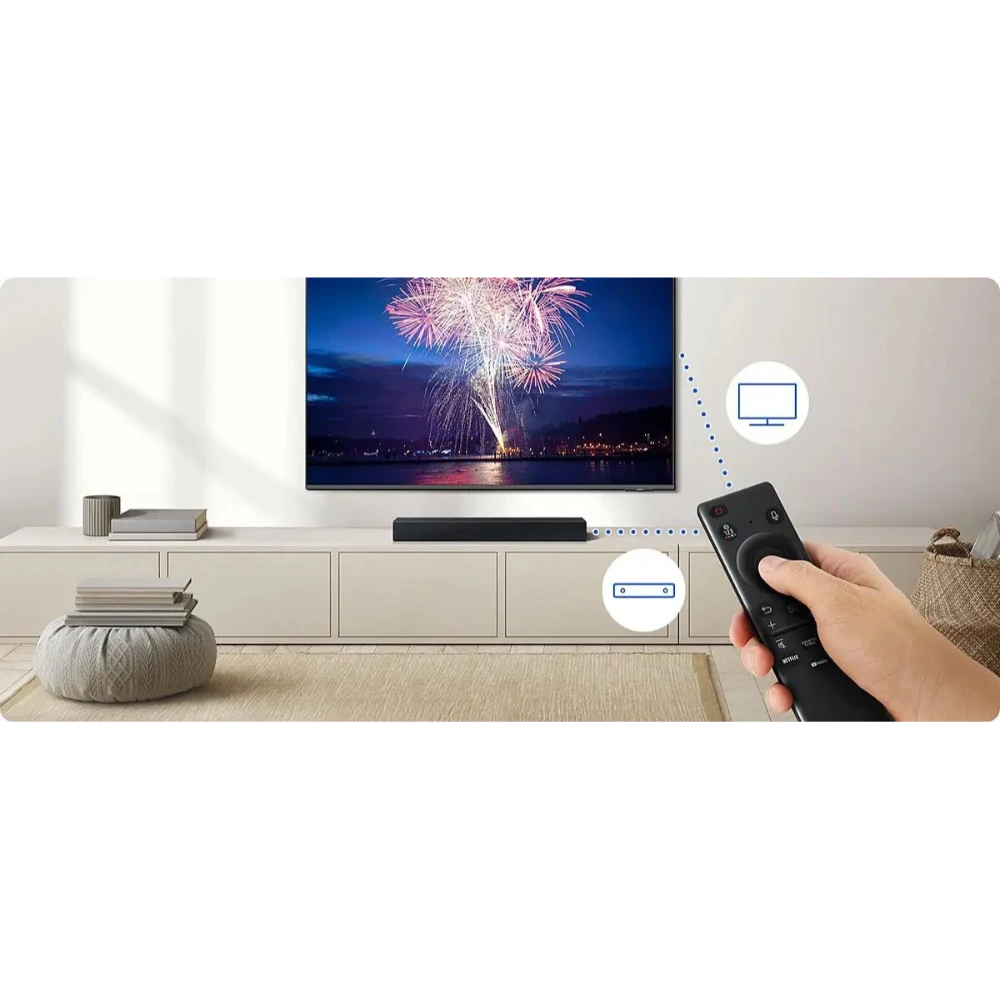 Samsung B400F B Series 2.0ch Soundbar with Speakers - Titan Black | HW-B400F/XU