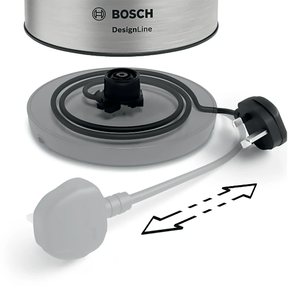Bosch Kettle DesignLine 1.7 Litre - Stainless Steel | TWK3P420GB