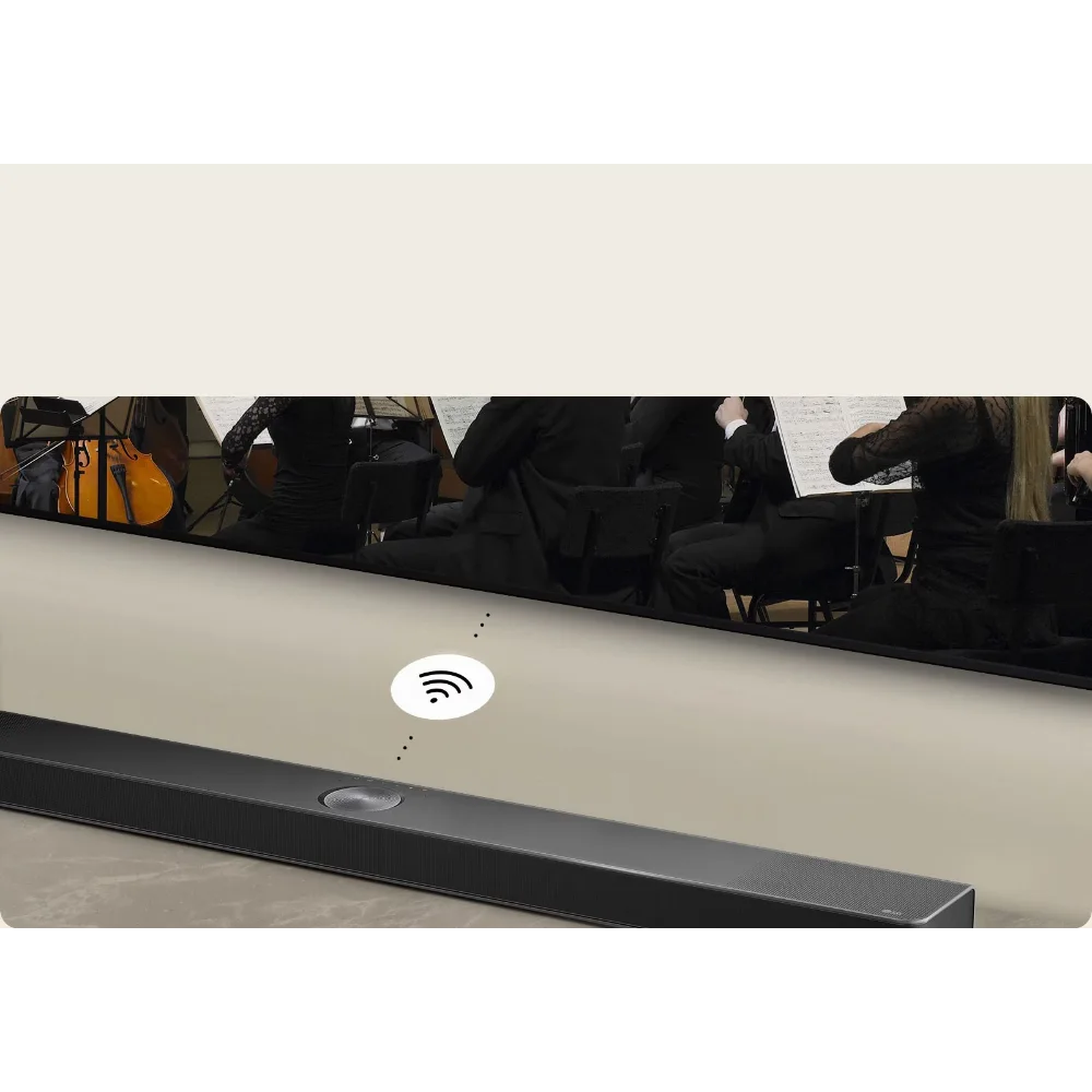 LG 3.1ch Soundbar with Dolby Atmos Wall Mounted with Subwoofer | USG10TY.DGBRLLK