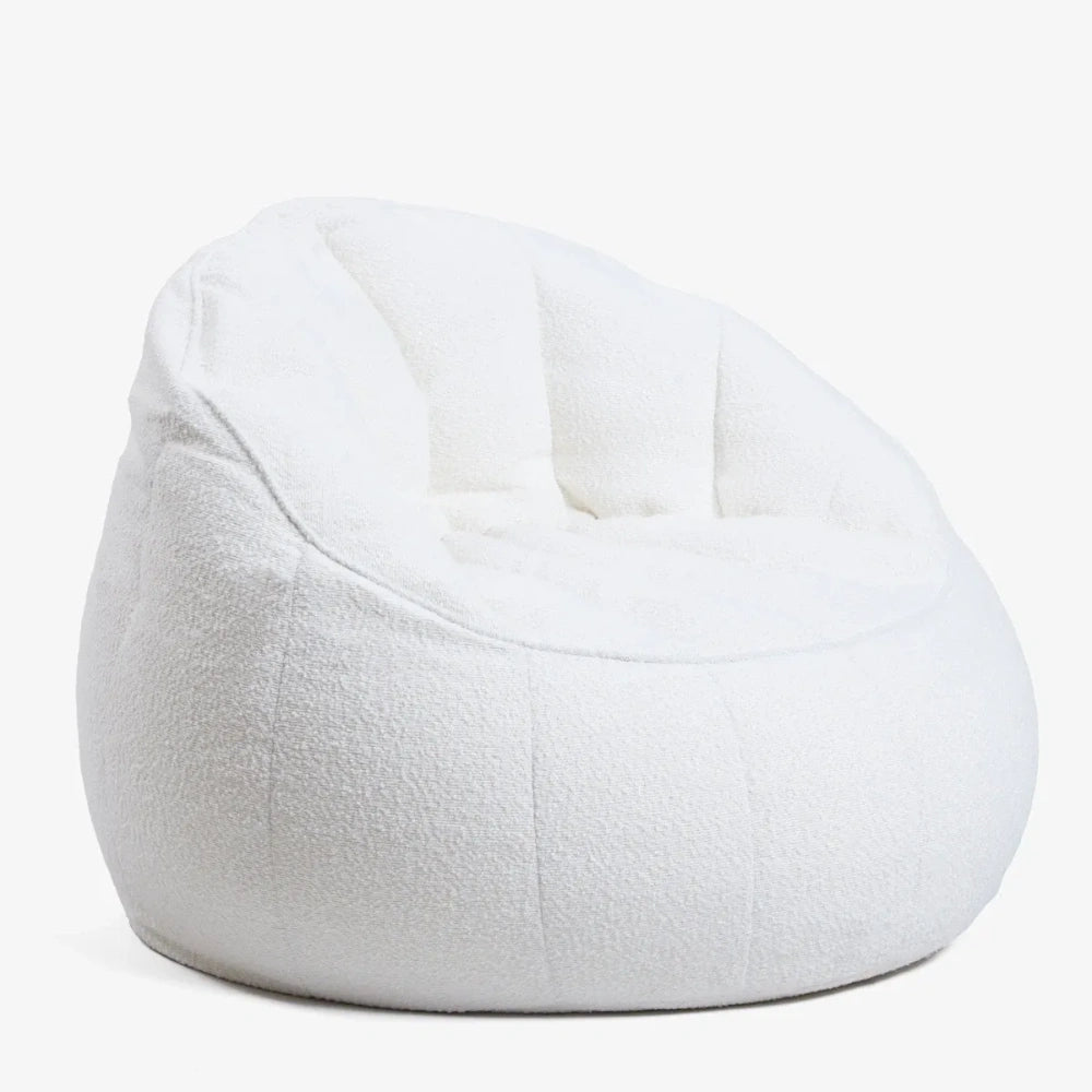 Elephant Boucle Chair Bean Bag - Cream | EBOCRM20