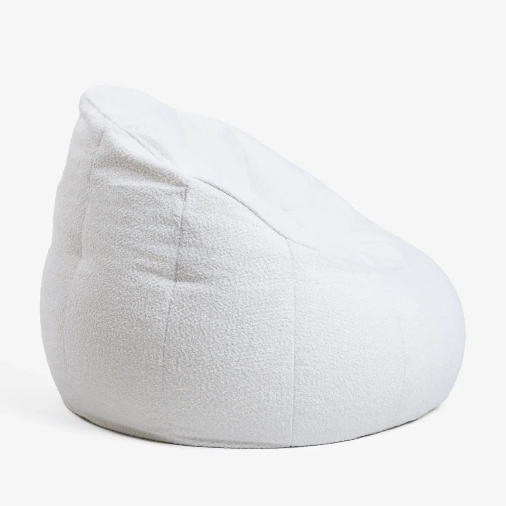 Elephant Boucle Chair Bean Bag - Cream | EBOCRM20