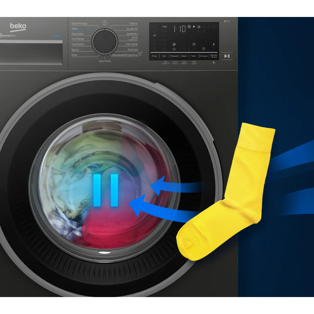 BEKO Pro EnergySpin 9kg 1400 Spin Washing Machine - Anthracite | BM3WT4941IA