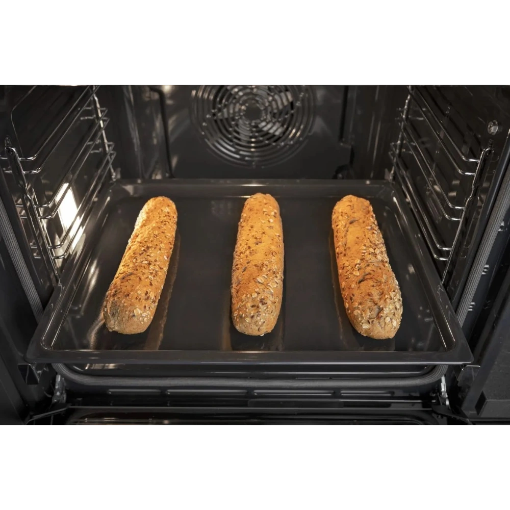 Hisense Hi6 BlackLine AirFry Electric Pyrolytic Steam Smart Single Oven - Jet Black | BSA66346PDBGUK