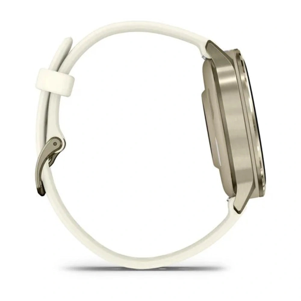 Garmin Venu 4 41mm Smart Watch with Bone Silicone Band - Lunar Gold | 49-GAR-010-03013-00