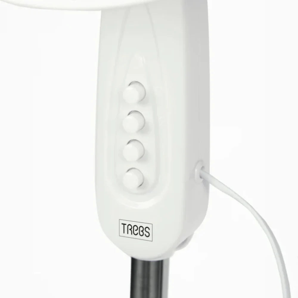 Trebs 16" Pedestal Fan on Stand - White | 99382