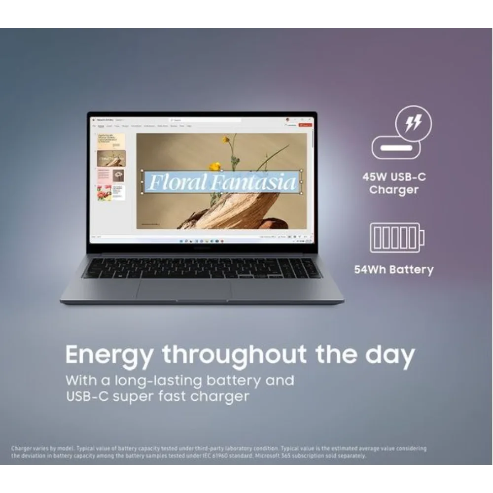 Samsung Galaxy Book4 15.6 Inch Core I5 512GB SSD 8GB RAM - Grey | NP750XGJ-KG3UK