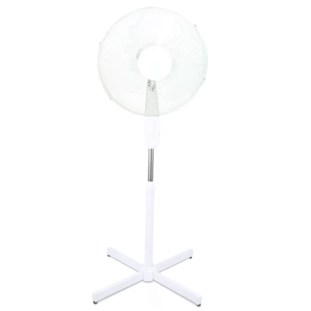 Trebs 16" Pedestal Fan on Stand - White | 99382