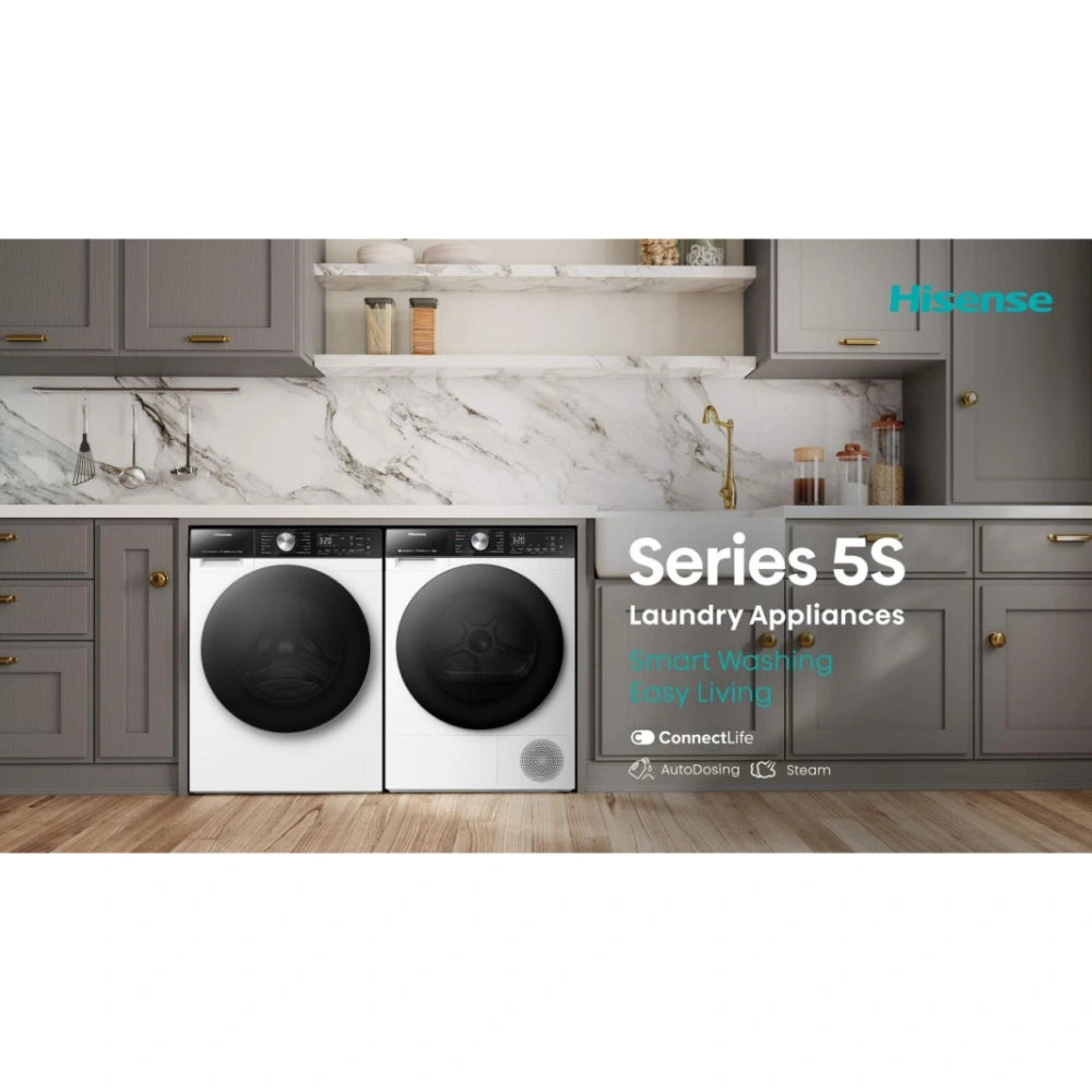 Hisense 10kg Heat Pump Tumble Dryer with Wifi - Black | DH5S102BB