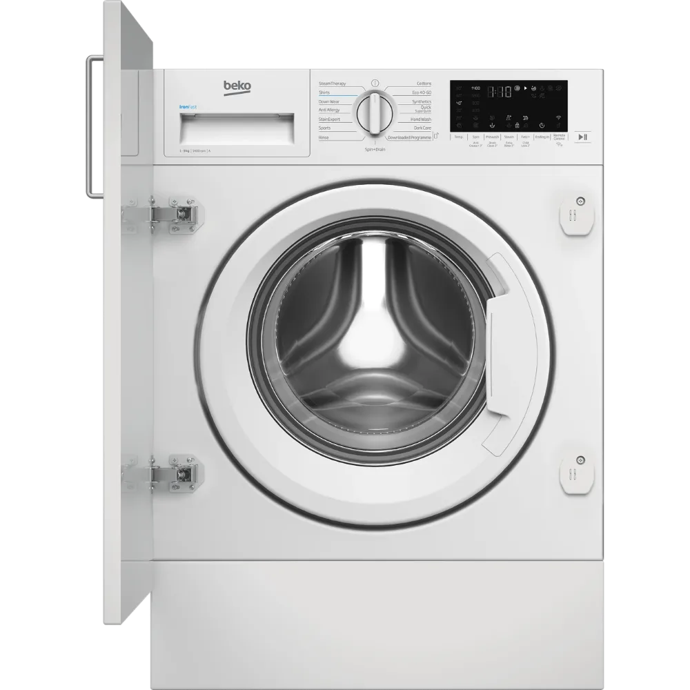Beko Integrated WiFi 9 kg 1400 Spin Washing Machine - White | WTIK94121F