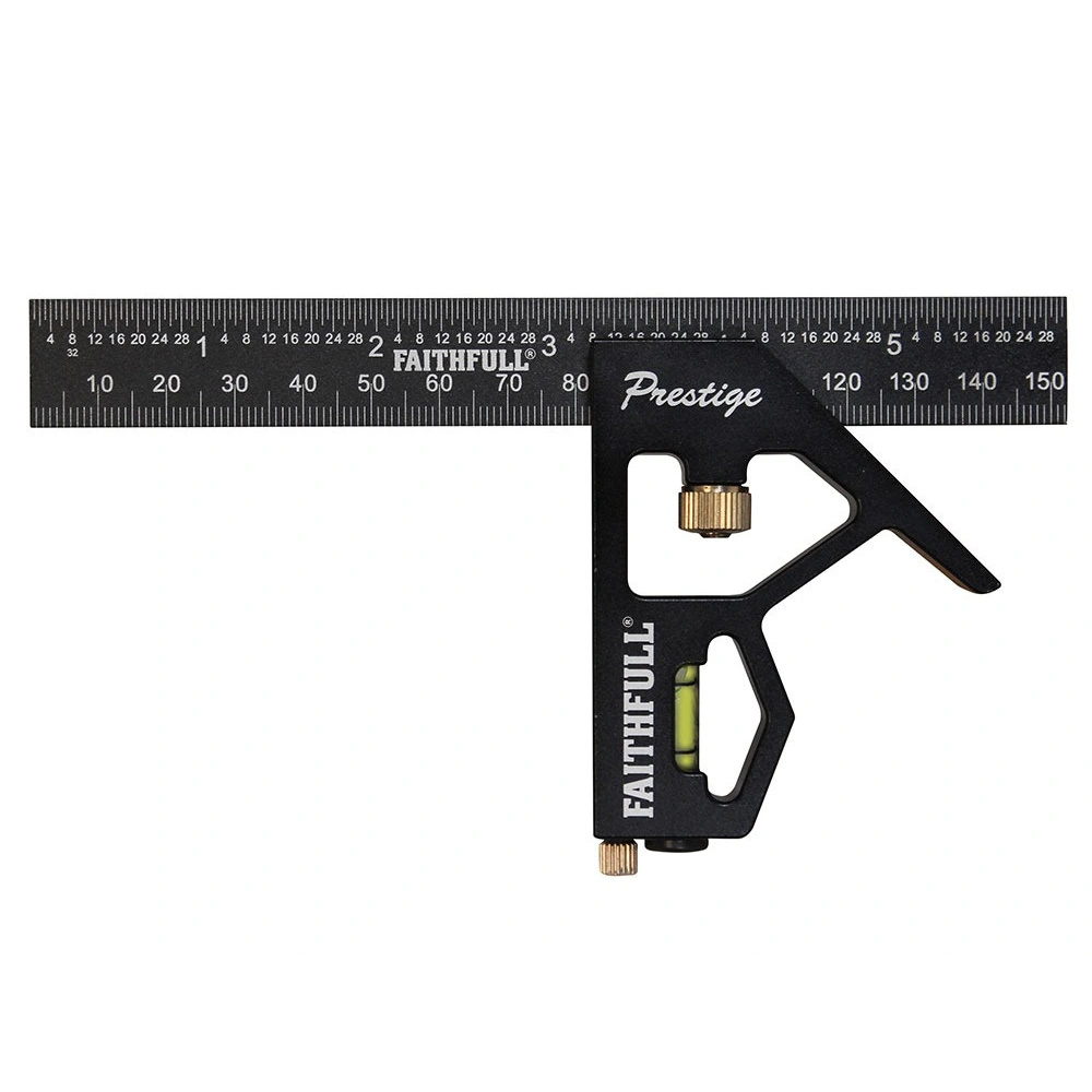 Faithfull Prestige Combination Square Twin Pack 150mm (6in) & 300mm (12in) | XMS22SQTWIN